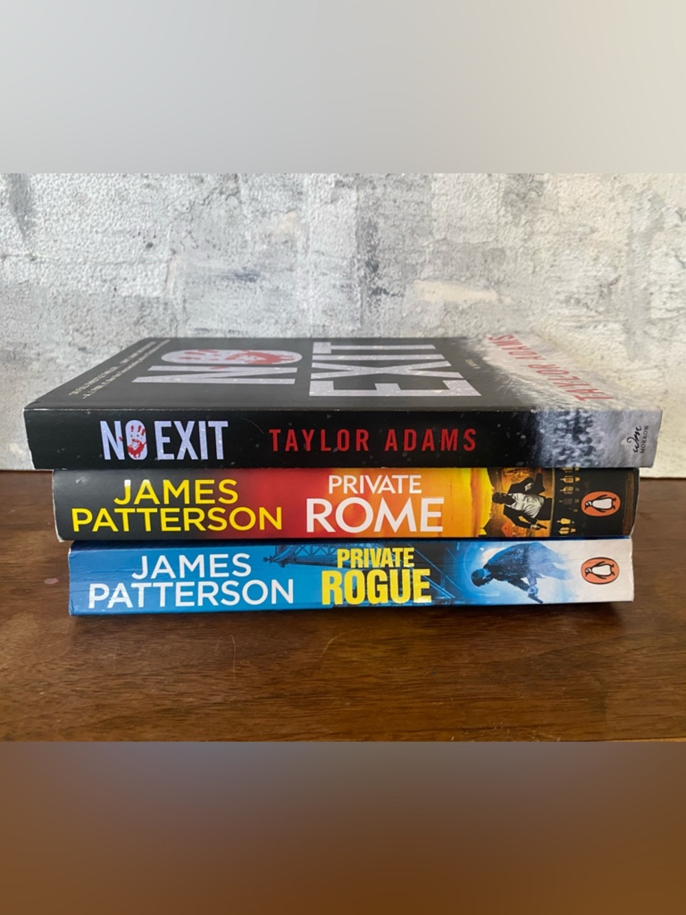 James Patterson Private Series Lot of 2 + No Exit Taylor Adams Thriller Novels